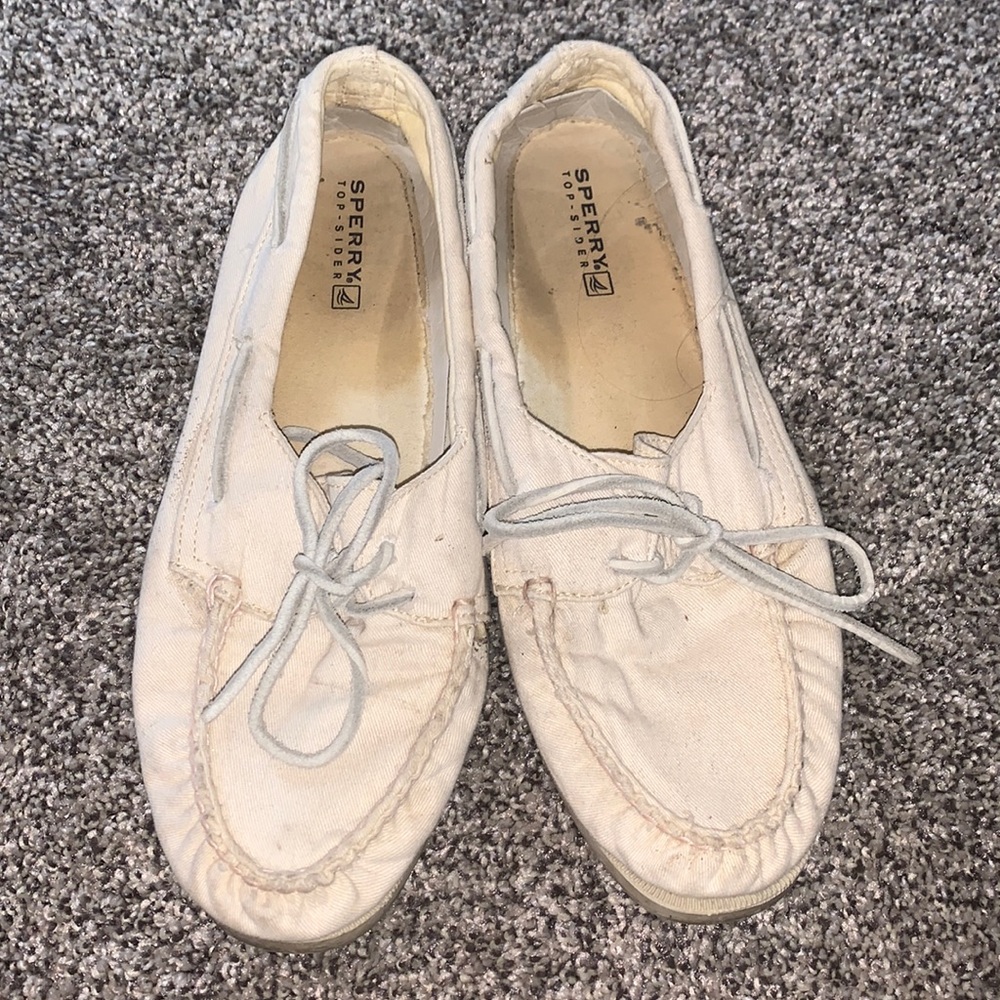 Ivory Sherry Top Sider, 9.5
